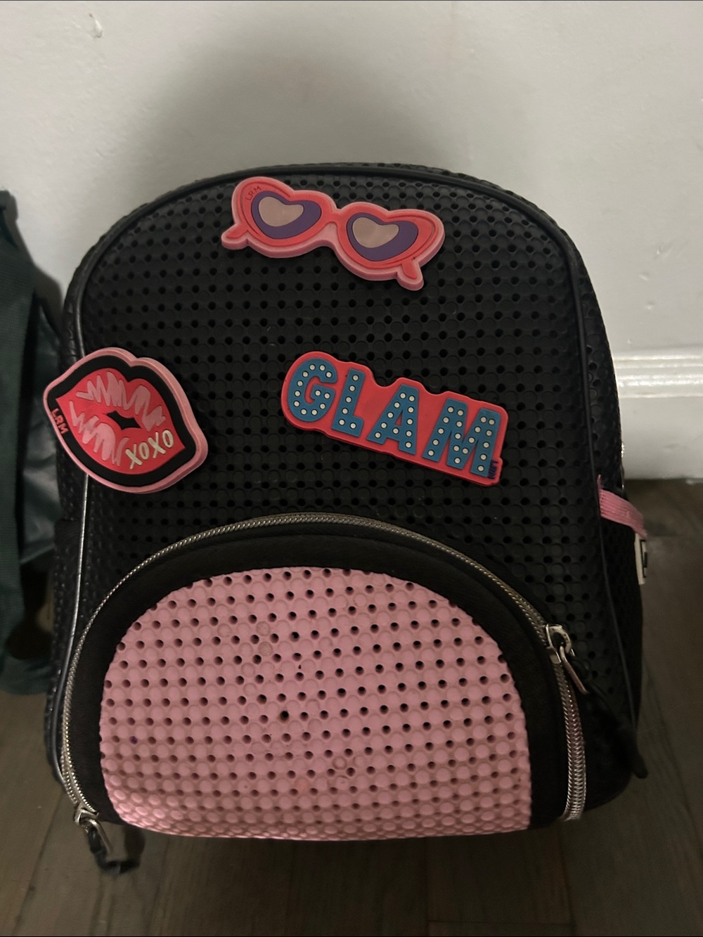 Light plus nine Black and Pink Mini Backpack (the nimix are removable)